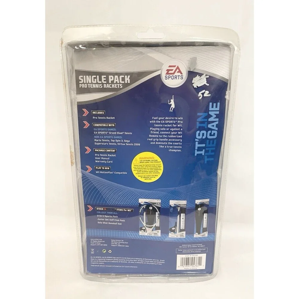 NEW EA Sports Single Pack Pro Tennis Racket for Nintendo Wii Sealed